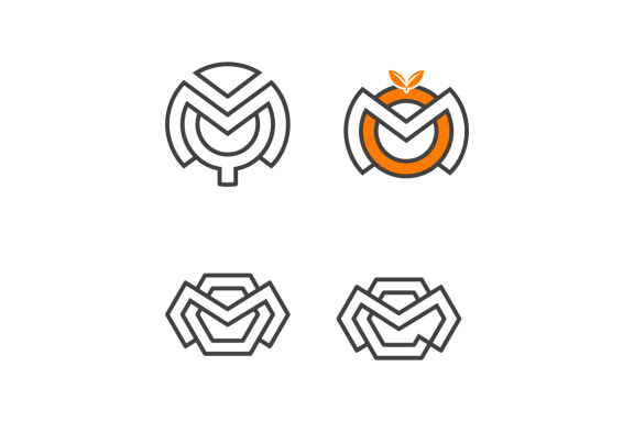 MY MO orange MC hexagon - Free Logo Shapes