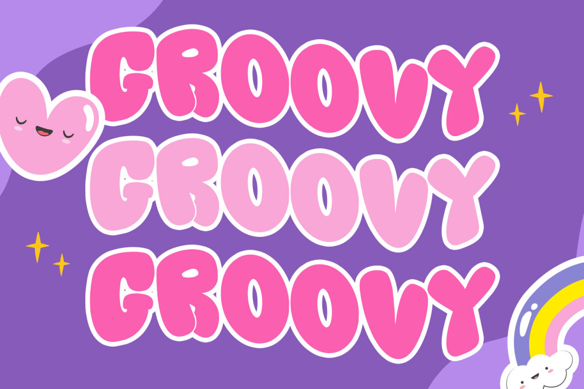 Creammie Groovy FREE Font - view 6
