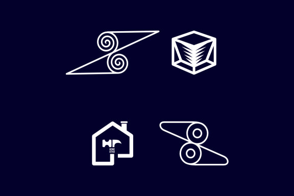Paper spiral Home repair Box - Free Logo Shapes