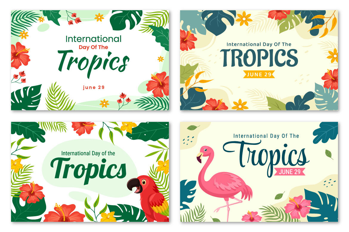 Day of the Tropic FREE Vector Illustration alternate