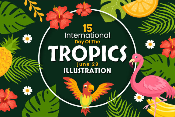 Day of the Tropic FREE Vector Illustration