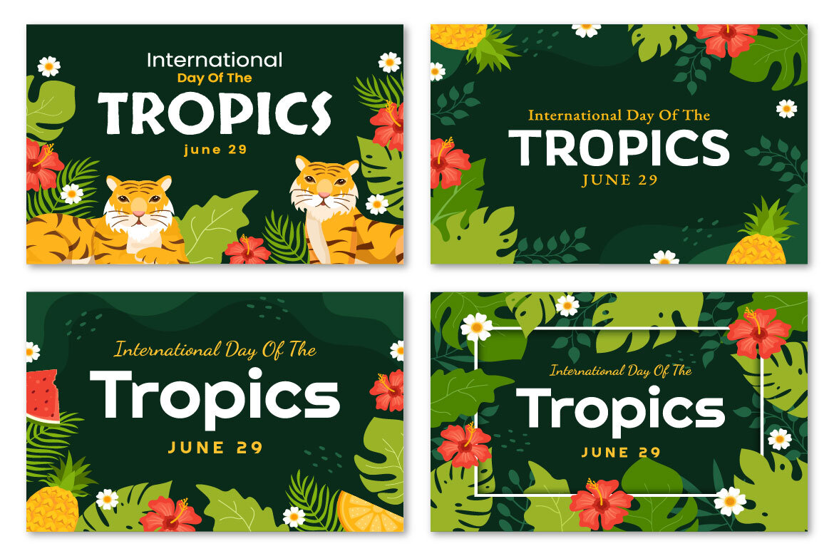Day of the Tropic FREE Vector Illustration - view 3