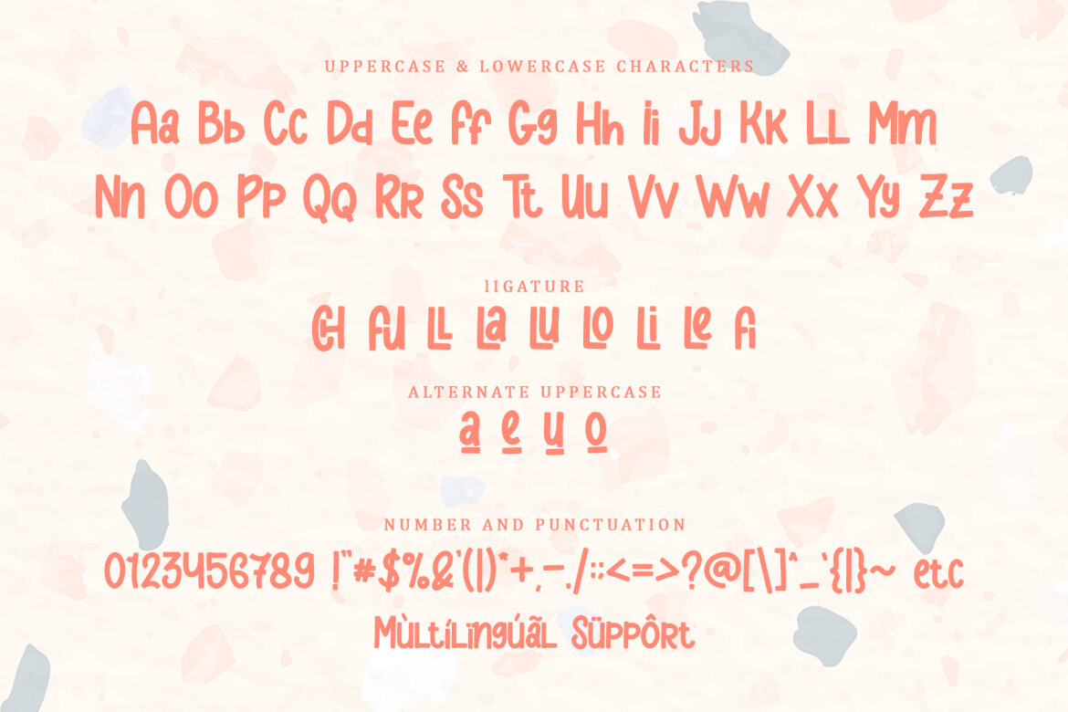 Cheerful Peach FREE Font - view 7