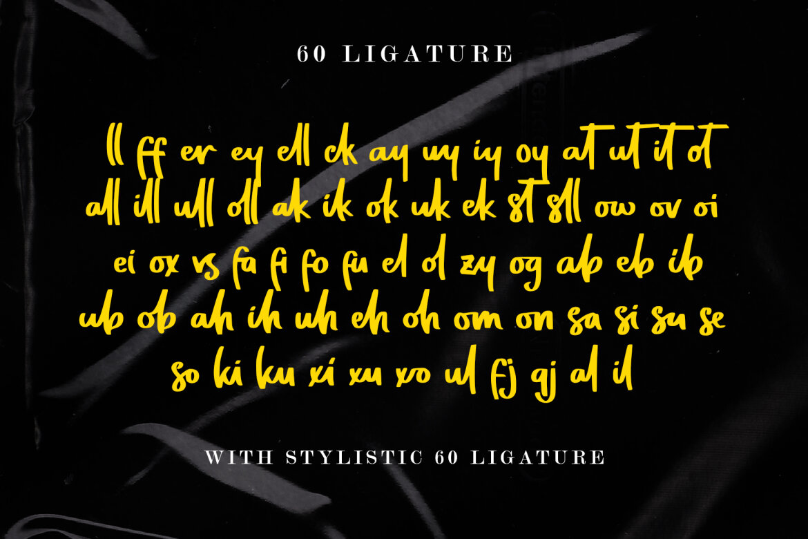 Yellow Black FREE Font - view 7