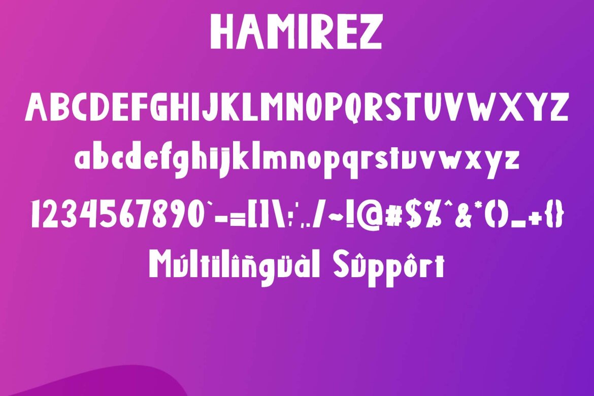 Hamirez Free Font - view 6