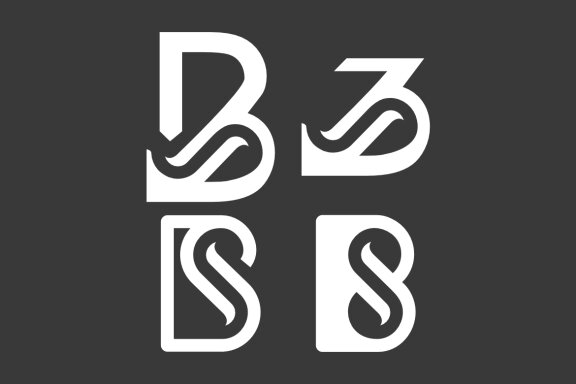 3 B BS infinity - Free Logo Shapes