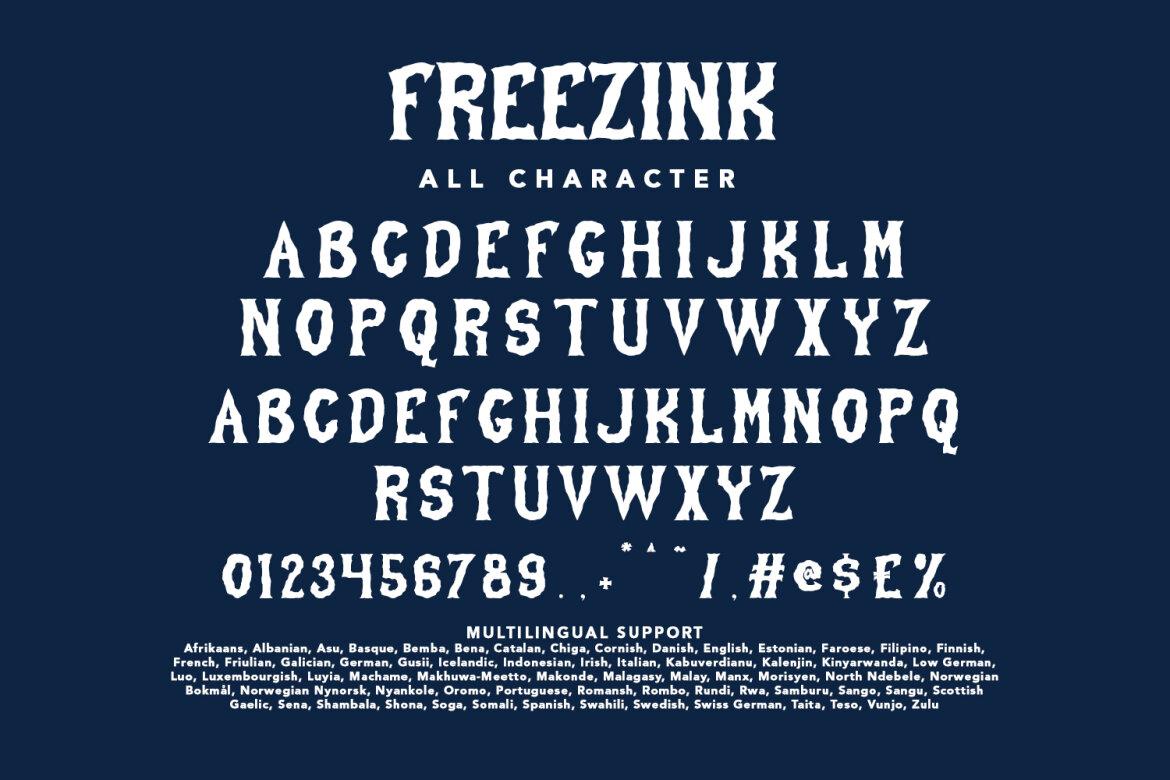 Freezink Dripping FREE Font Halloween - view 8