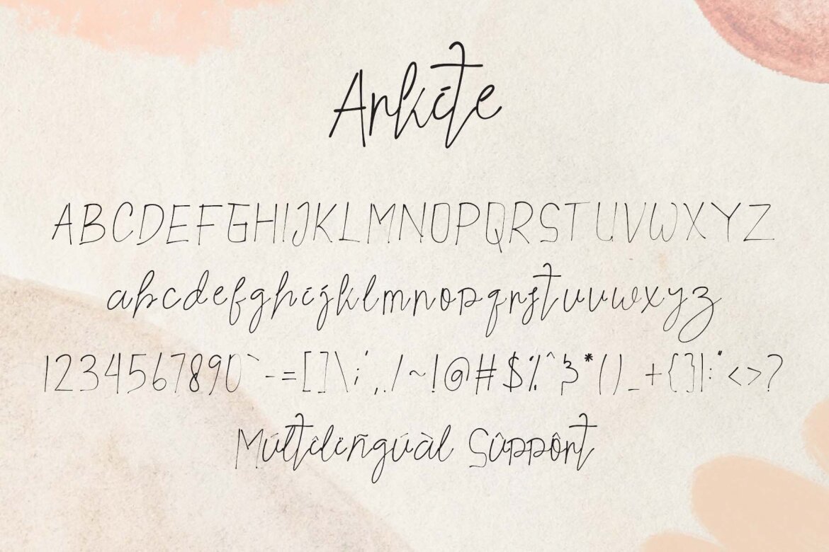 Arkite Free Font - view 6