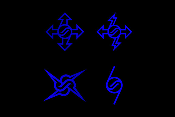 69 X arrow power - Free Logo Shapes