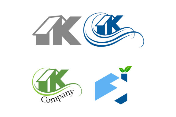 AK and Z Properties - Free Logo Shapes