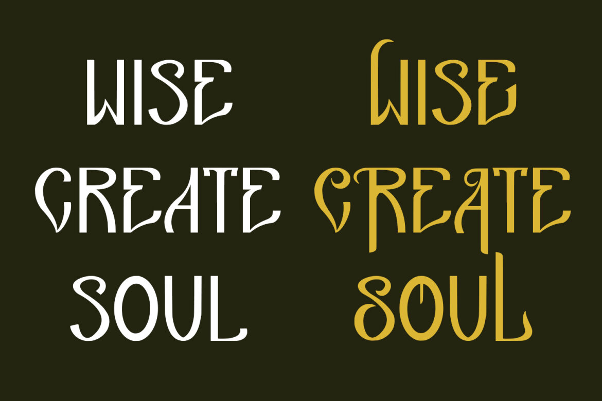 Thesh Decorative FREE Font - view 7