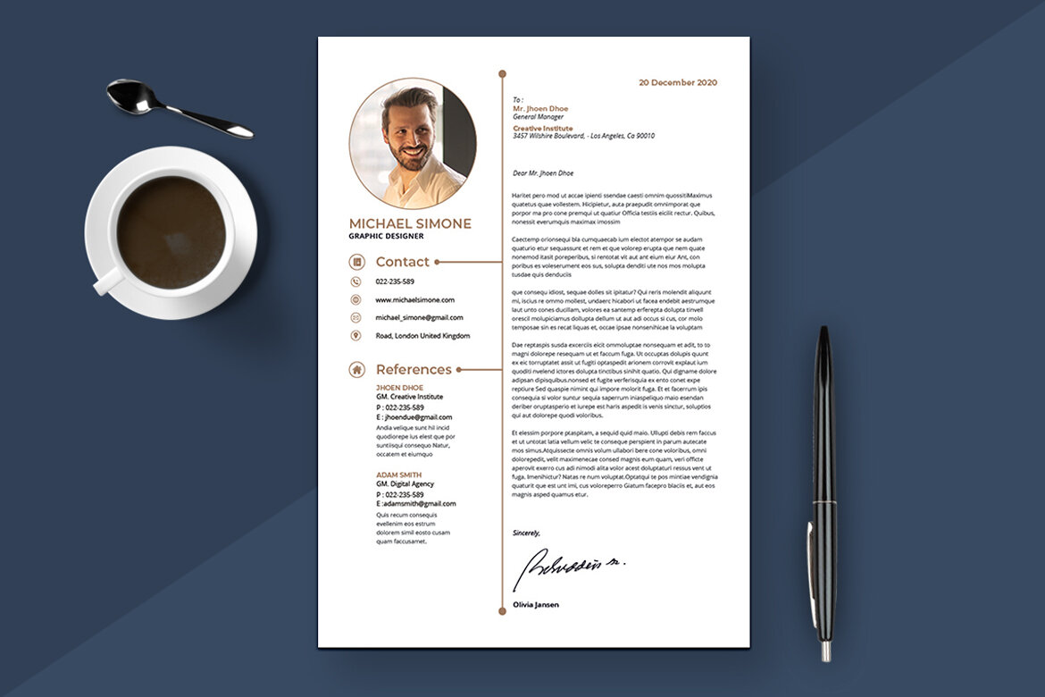 Minimalist Resume & Cover Letter FREE Template - view 3