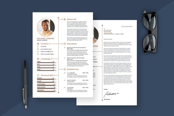 Minimalist Resume & Cover Letter FREE Template