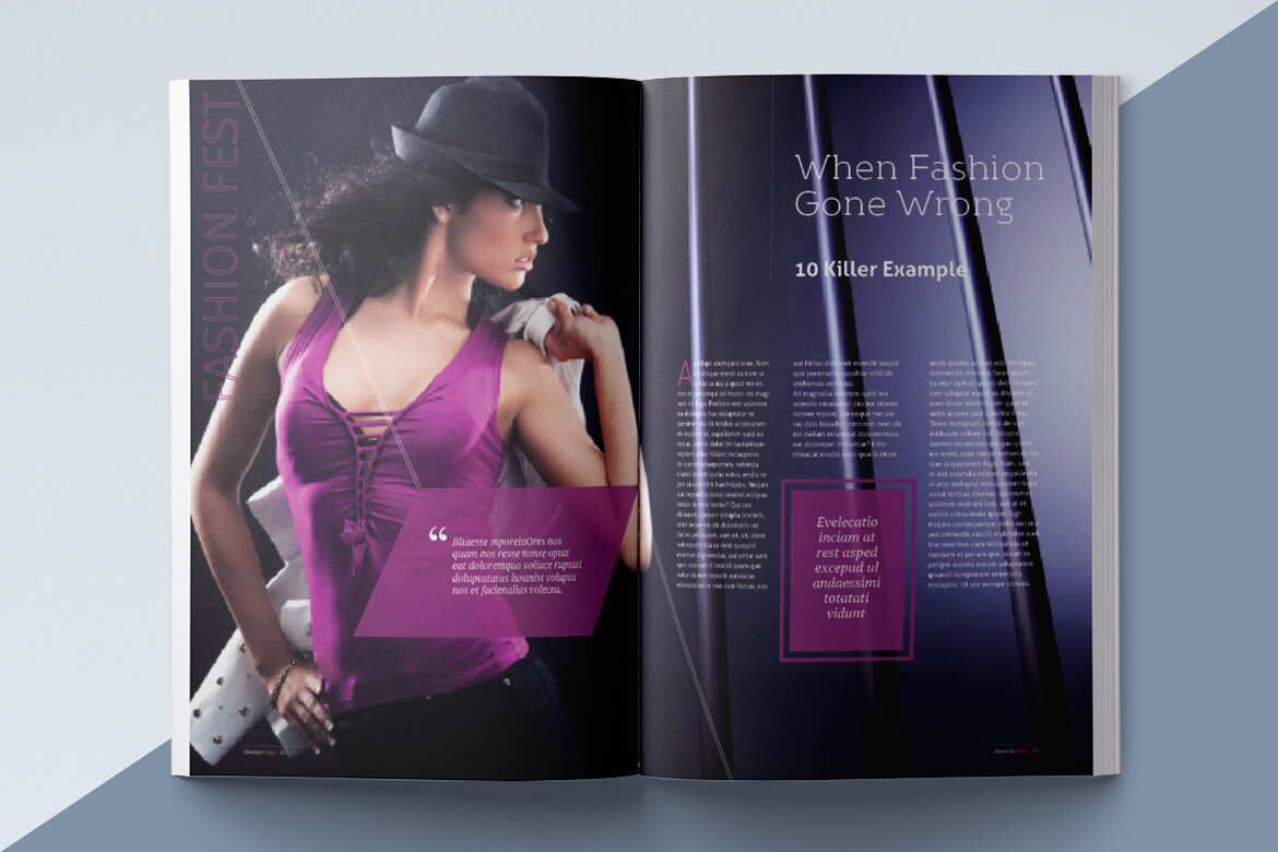 Free Magazine Template - view 9