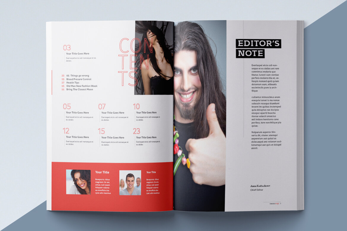 Free Magazine Template - view 3