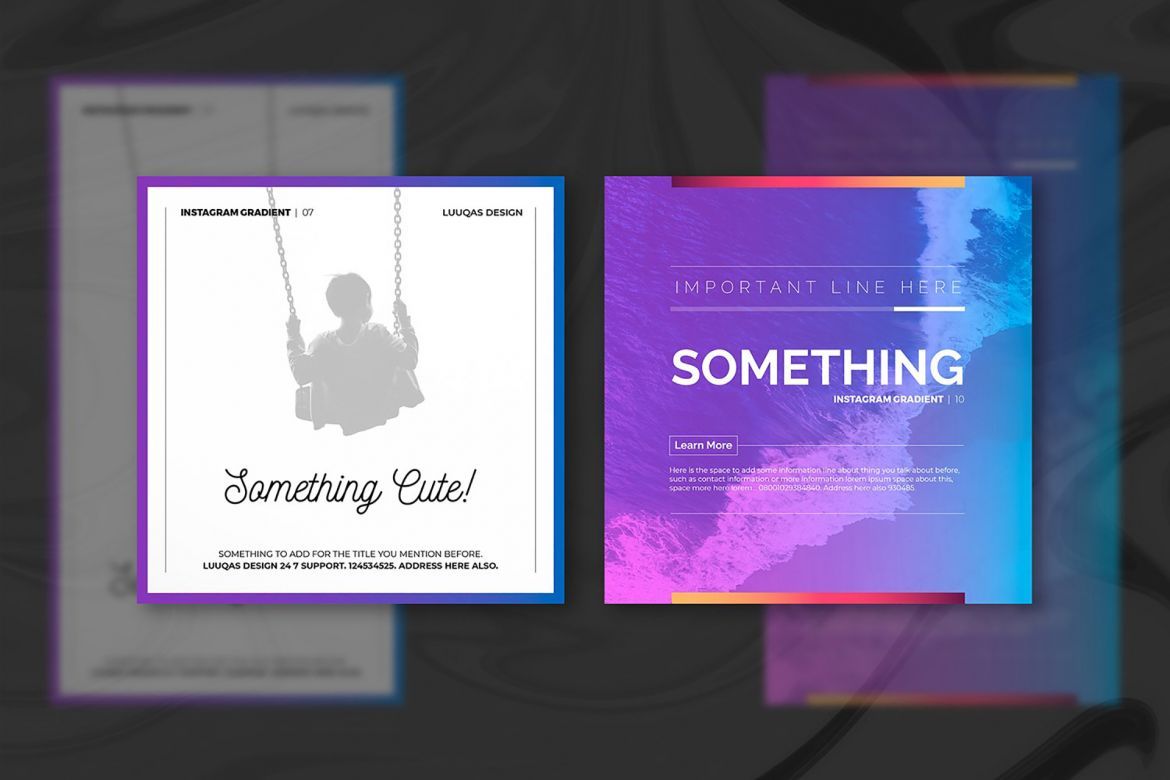 Gradient Social Media Pack - view 12