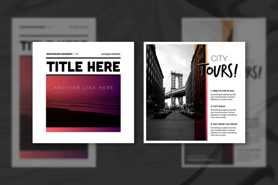 Gradient Social Media Pack - view 13