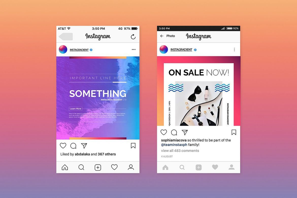 Gradient Social Media Pack - view 1