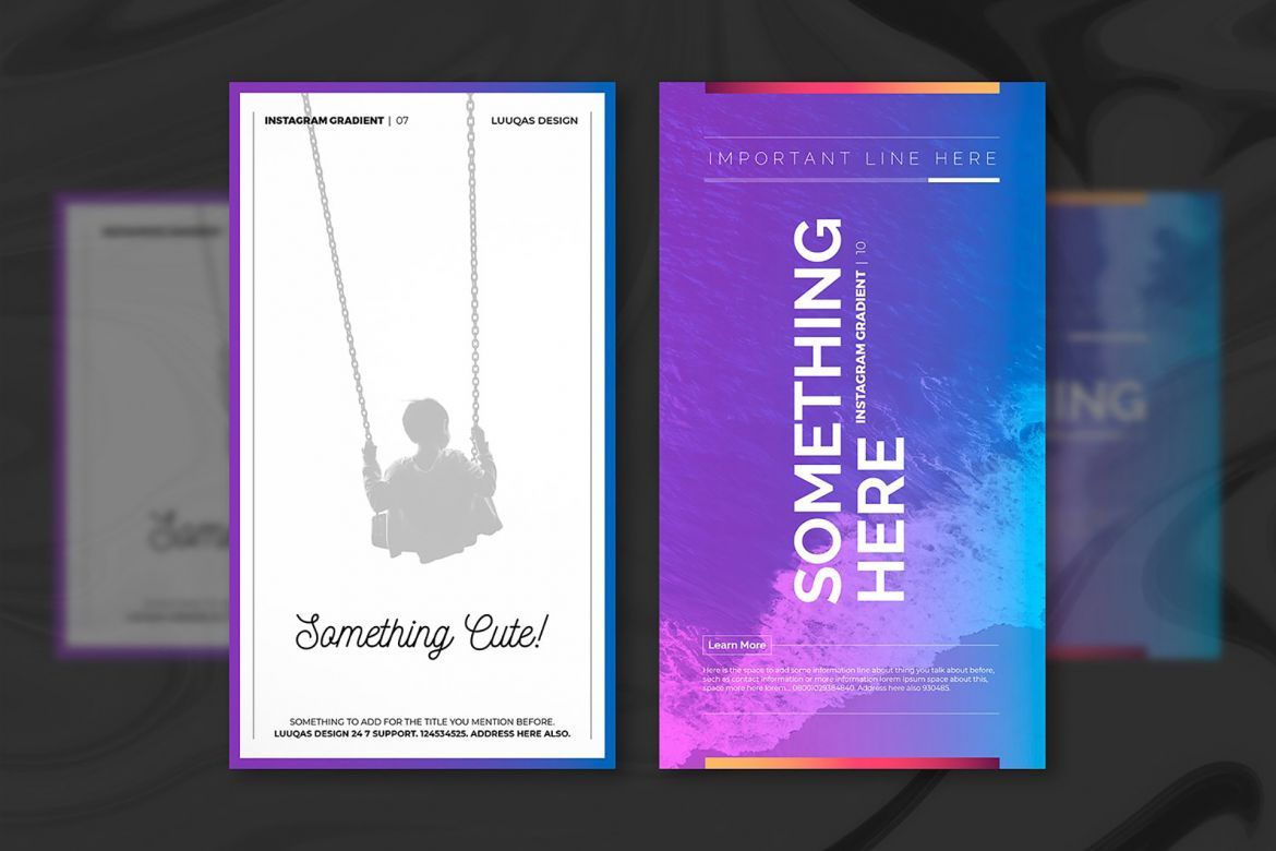 Gradient Social Media Pack - view 5