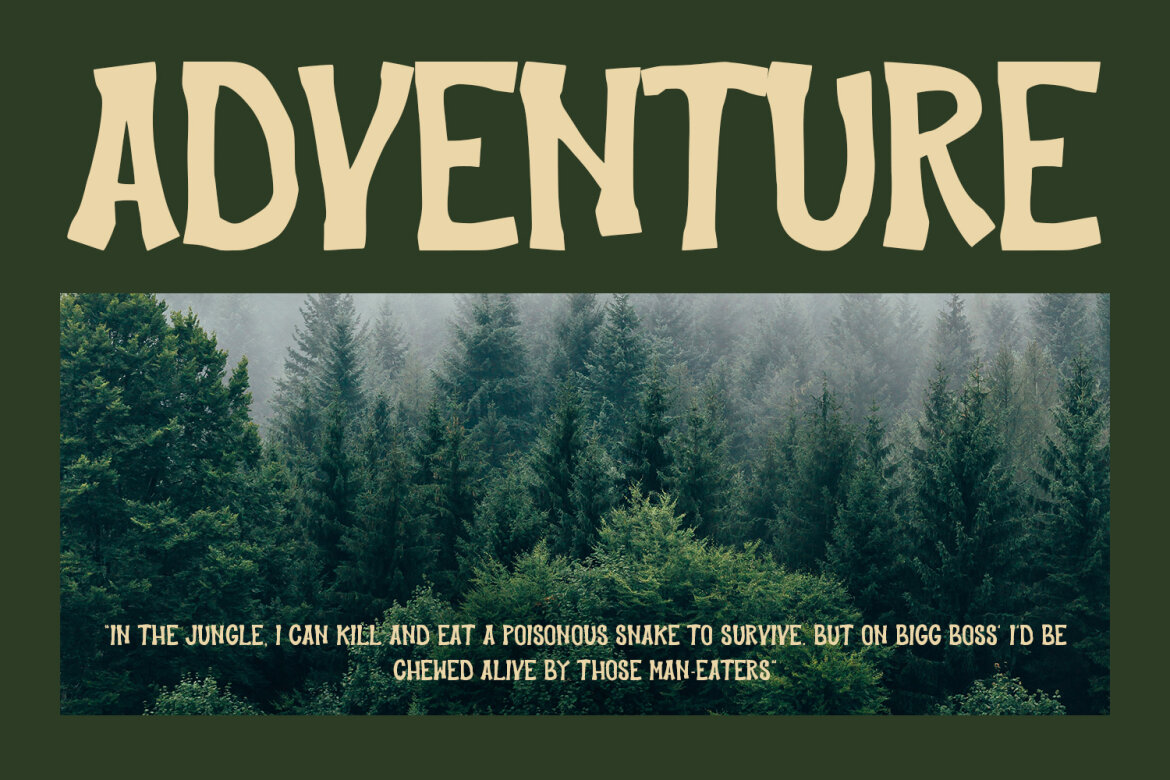 Jungle Hype Display FREE Font - view 6