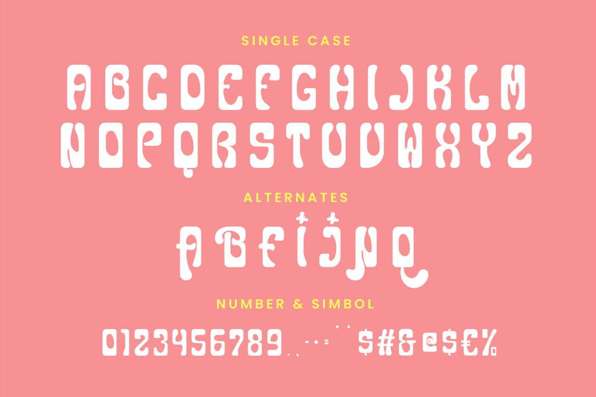 Nanncie Fancy Groovy FREE Font - view 7