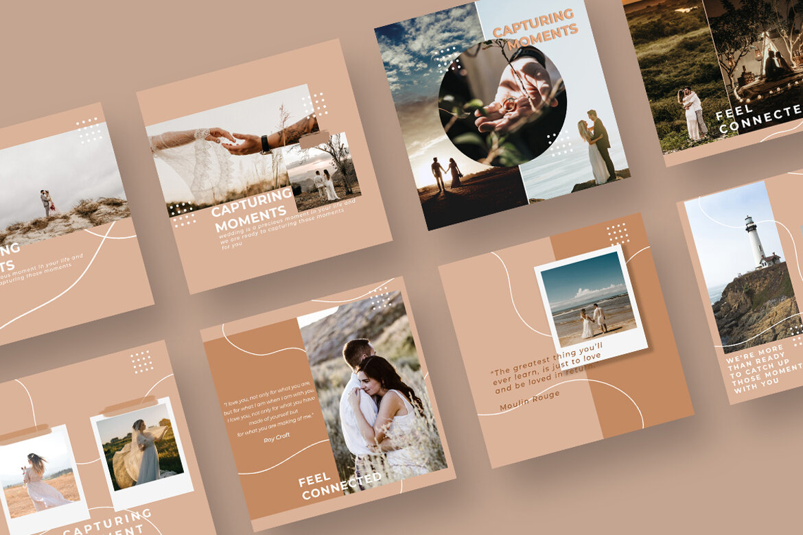 Wedding Photography - Free Instagram Post Templates - view 3