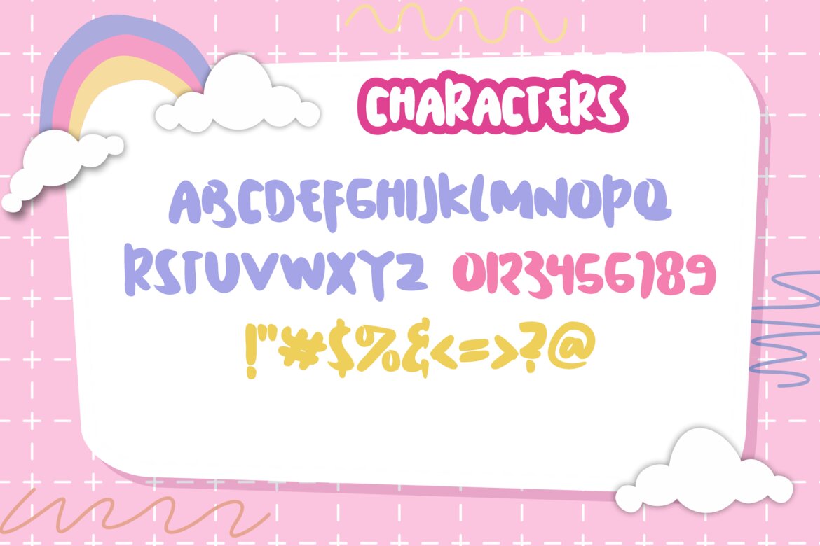 Chubby Melisa Free Font - view 7