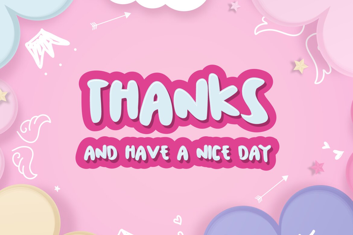 Chubby Melisa Free Font - view 8