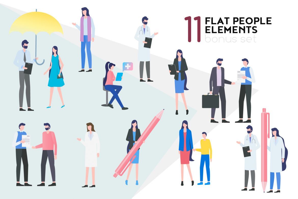 Health Insurance Flat Collection - view 3