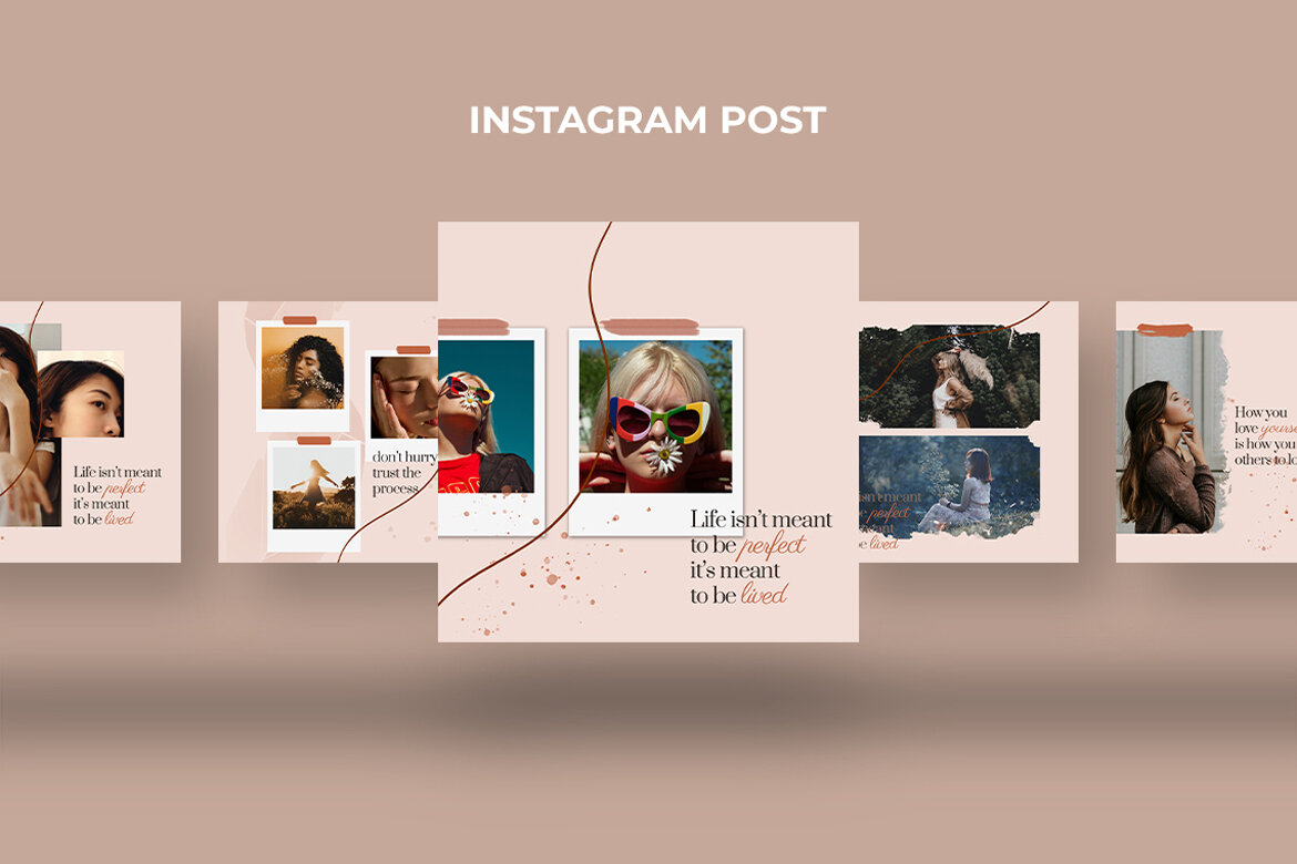 Perfect Life - Free Instagram Post Template - view 4