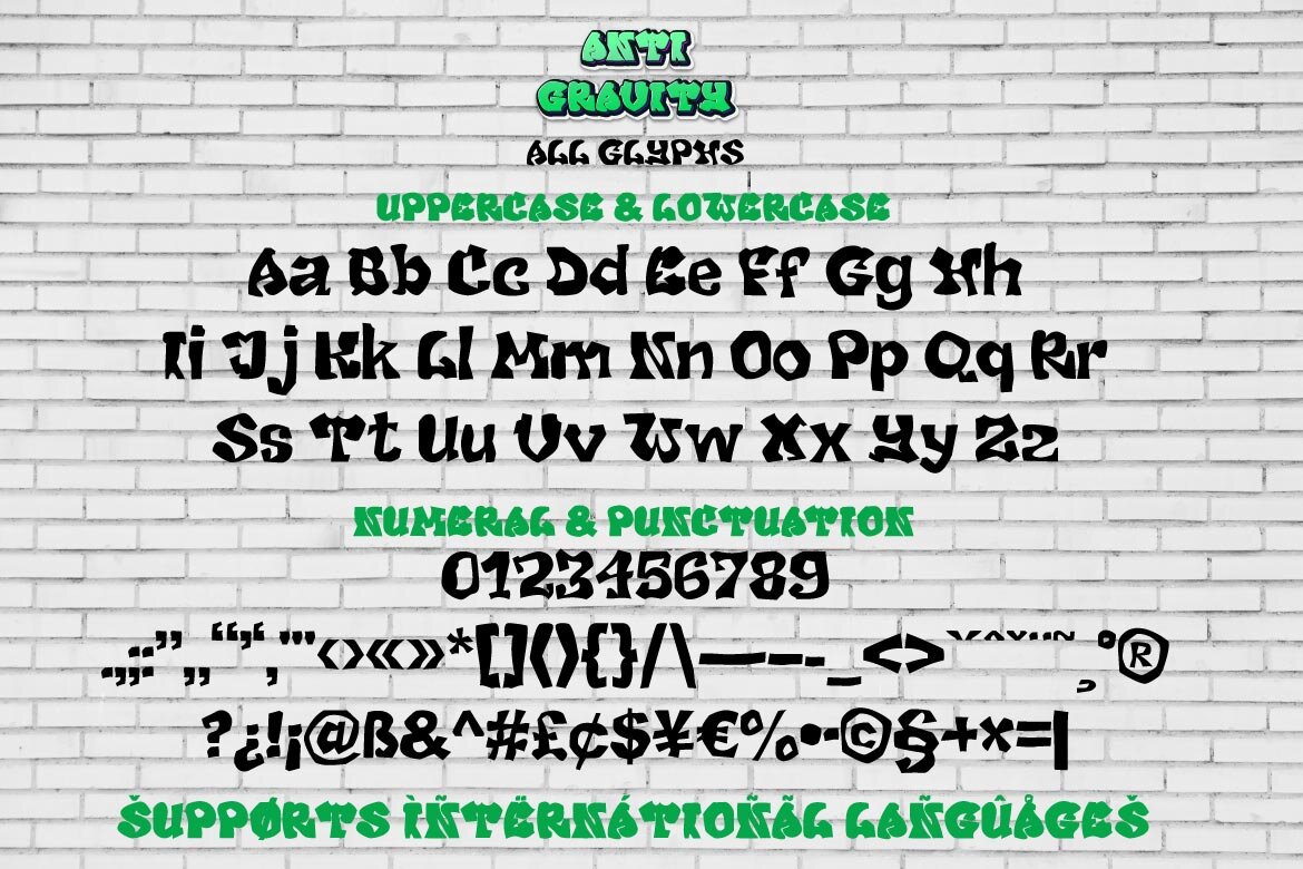 Anti Gravity - Free Font - view 7