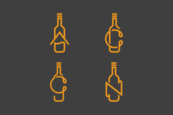 Home bottle C G N bottle - Free Logo Shapes