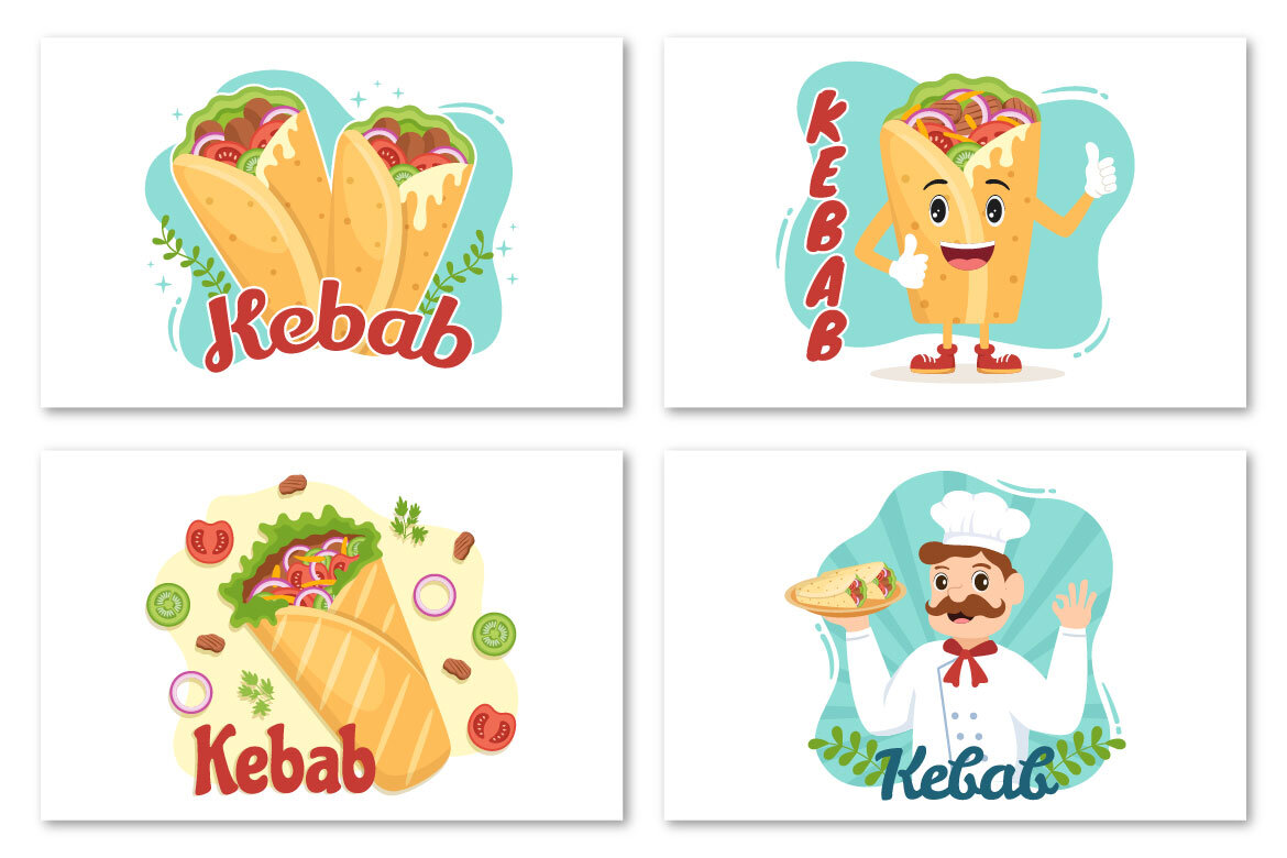 10 Kebab Food - Free Illustration alternate
