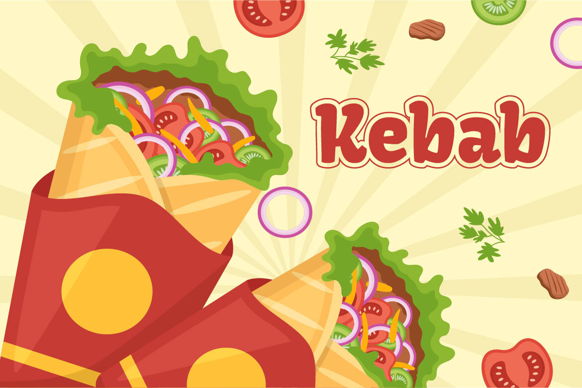 10 Kebab Food - Free Illustration - view 4