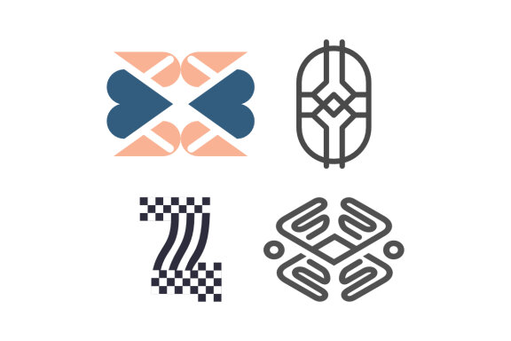 Z pixel ornament - Free Logo Shapes