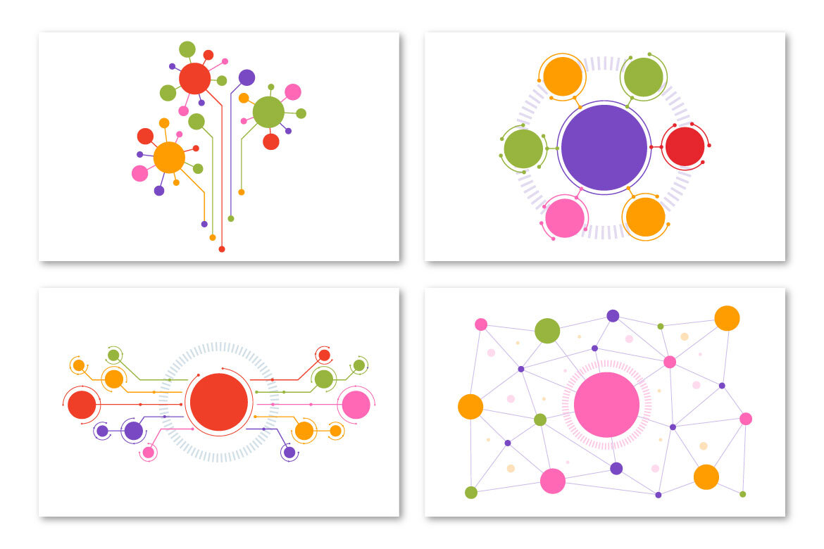 13 Abstract Social Network FREE Illustrations - view 3