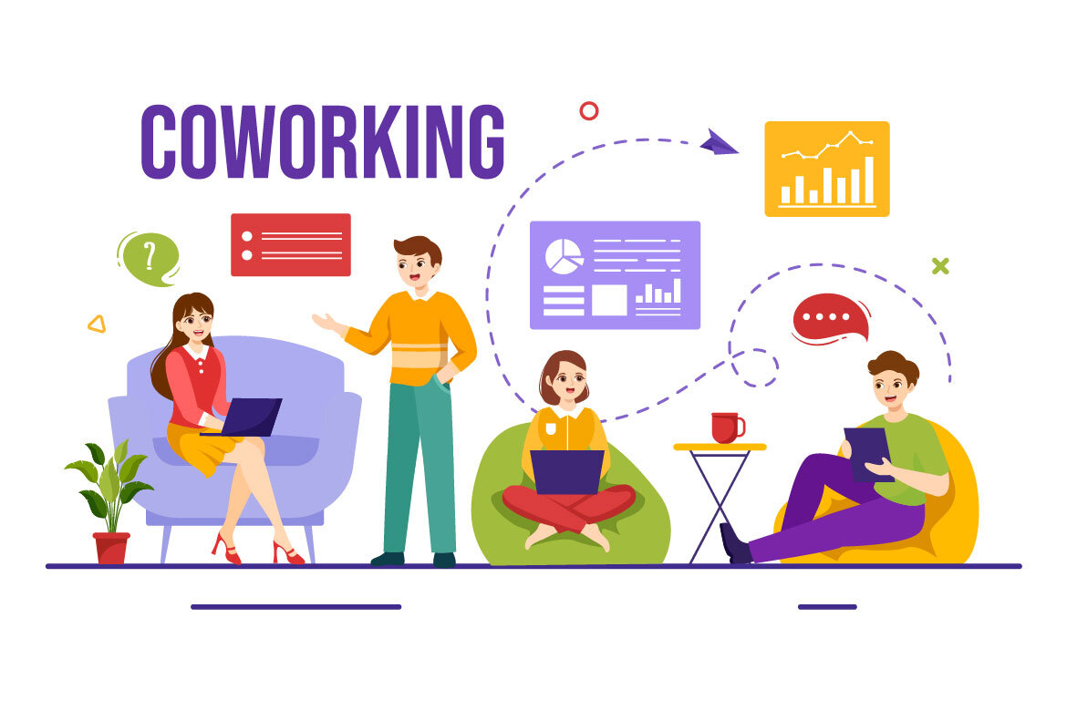 15 Coworking Business FREE Illustrations - view 5
