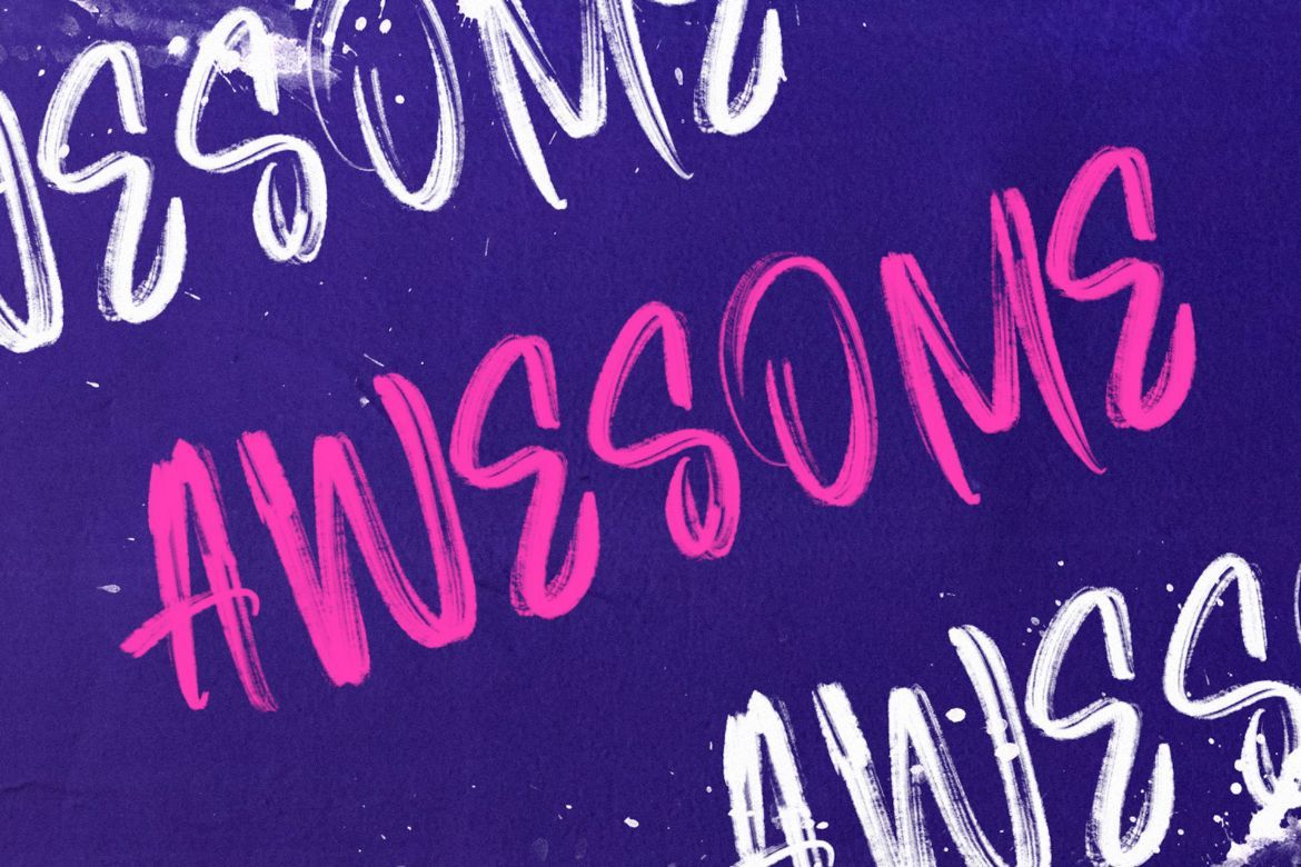 Roosevelt SVG Brush Font alternate