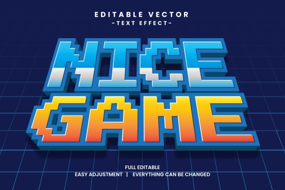 Game Event Vector - Free Text Effect