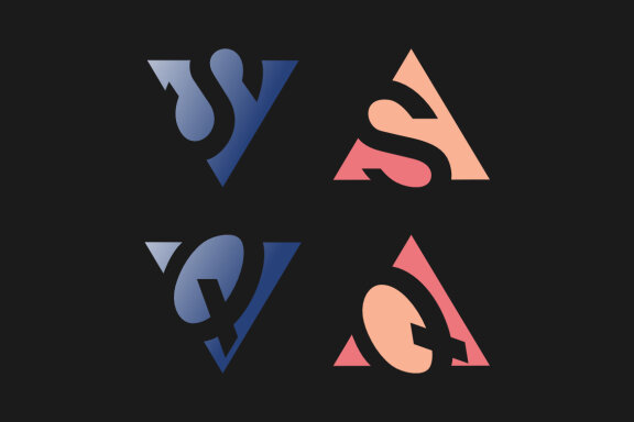 AS AQ VS VQ - Free Logo Shapes - view 1