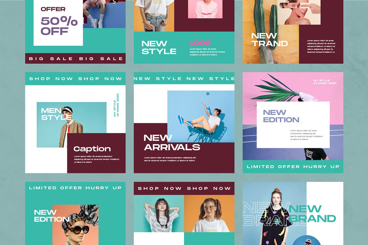 Hutom - Free Instagram Post Templates - view 3