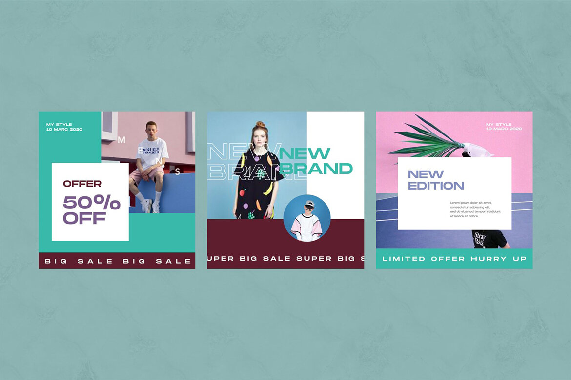 Hutom - Free Instagram Post Templates - view 5