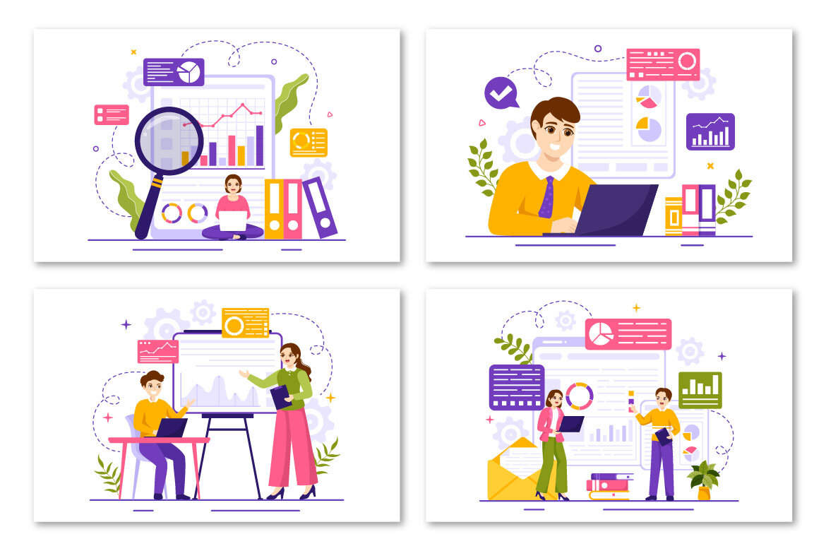 12 Market Research and Analysis FREE Illustrations - view 3