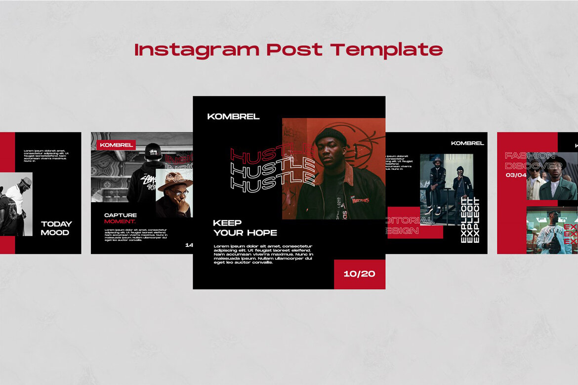 Kombrel - Free Instagram Post Templates - view 6