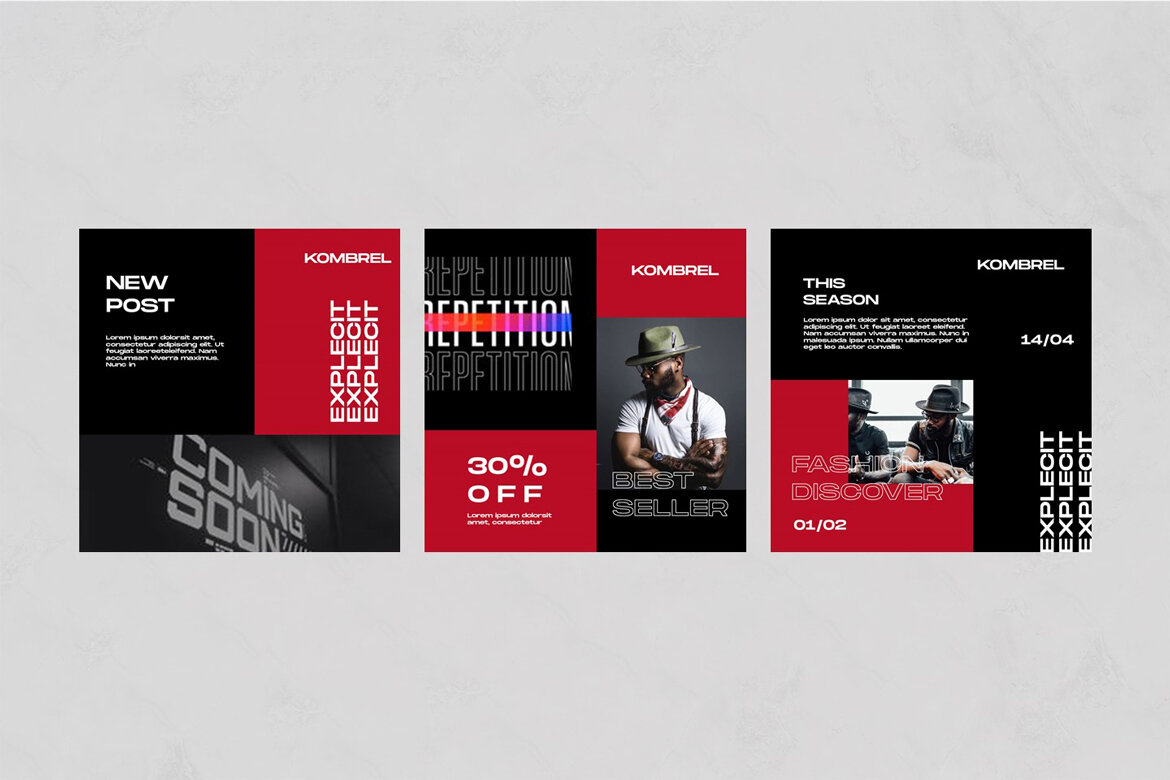 Kombrel - Free Instagram Post Templates - view 5