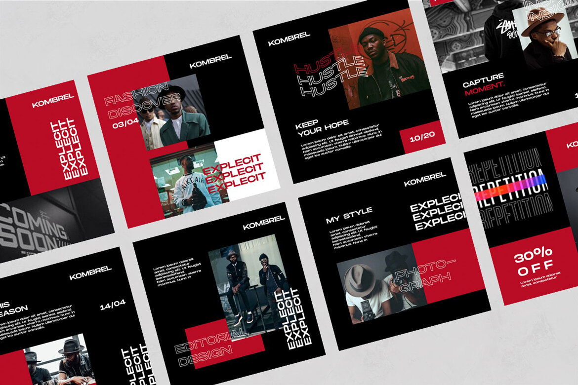 Kombrel - Free Instagram Post Templates - view 4