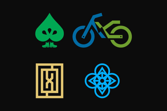 bike X ornament claver - Free Logo Shapes