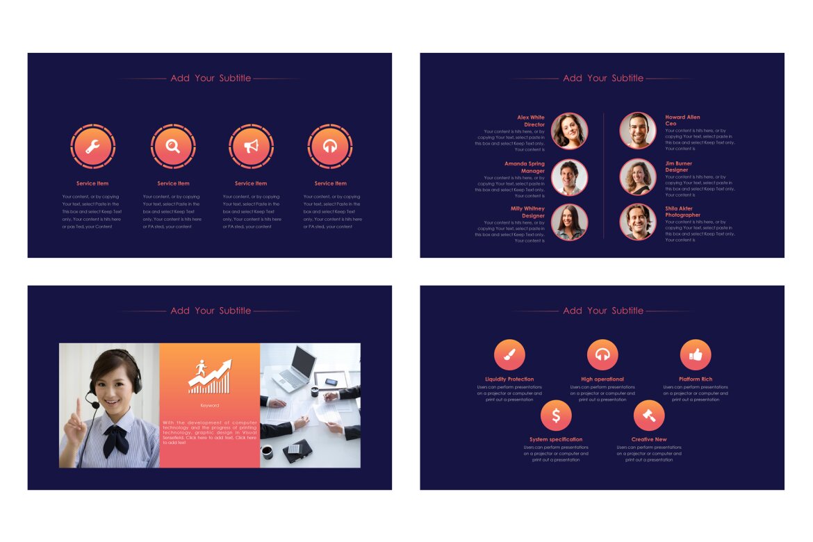 SLIDE4 - Free Powerpint Template - view 4