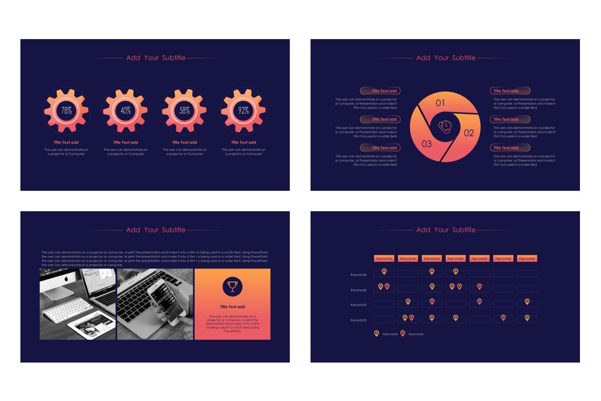 SLIDE4 - Free Powerpint Template - view 15