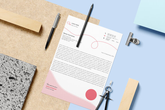 Creative Letterhead Design - Free Template